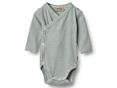 Wheat Pil wrap bodysuit stormy sea with stripes